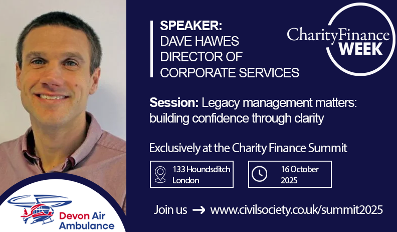 Legacy income is set to reach £10bn by 2050, but reporting remains inconsistent. Join Dave Hawes at the 2025 Charity Finance Summit as he explores the opportunity to drive change,  and future-proof legacy income and strategic management. Learn more: civilsociety.co.uk/events/charity…