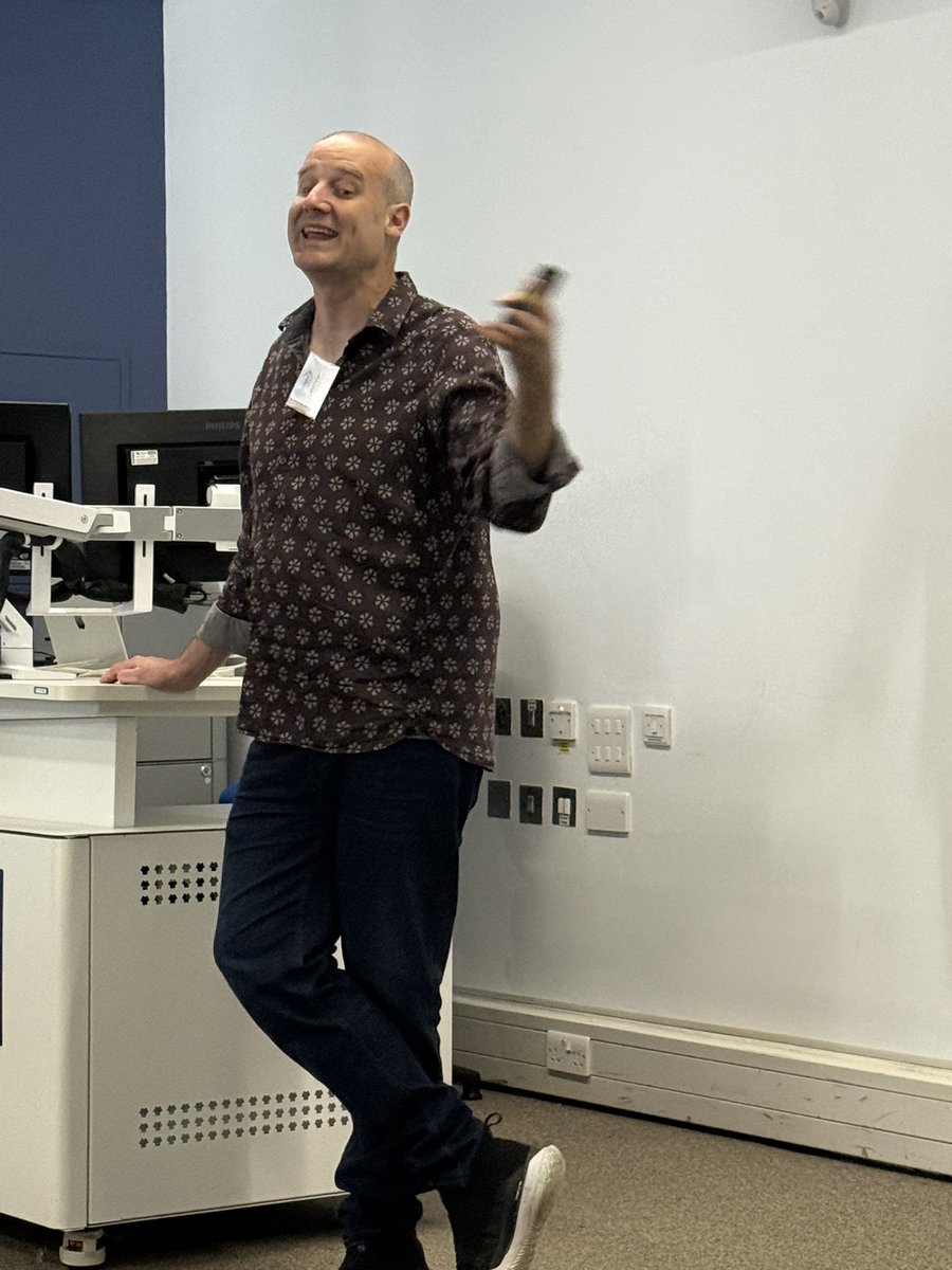 EuSpRIG's tweet image. The legendary, spreadsheet royalty, Matt Parker giving his keynote at #EuSpRIG2025