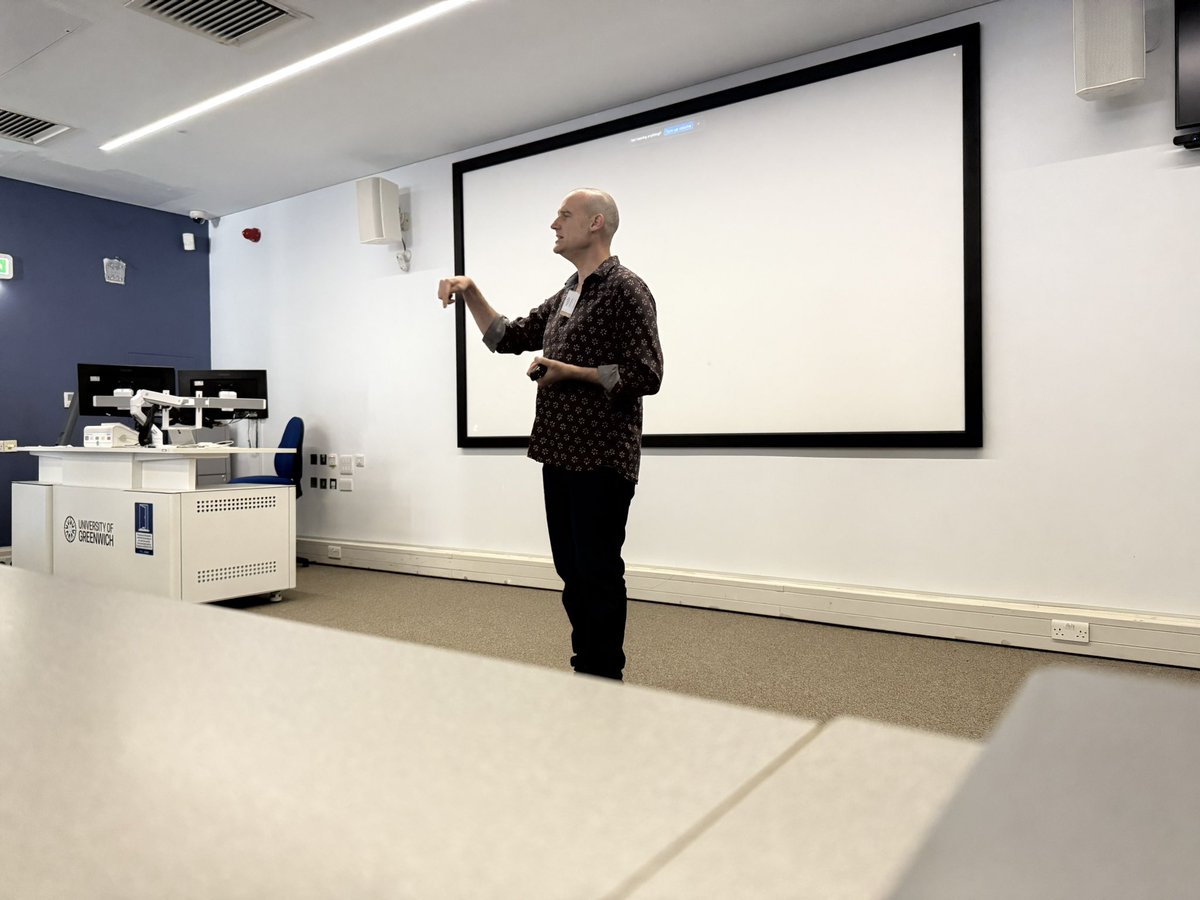 EuSpRIG's tweet image. The legendary, spreadsheet royalty, Matt Parker giving his keynote at #EuSpRIG2025