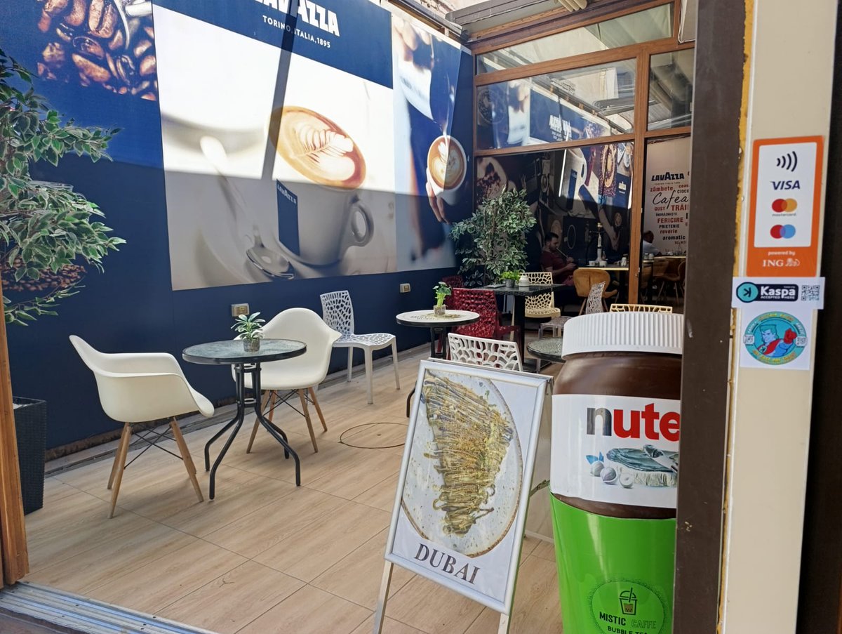 🔥 $KPTKAS is unstoppable! 🚀
 Mistic Cafe in Constanta, Romania, just made history as the FIRST coffee shop in the city to accept $KAS payments! ☕ 
I paid for my coffee, hookah, and delicious bites using $KAS ❤️
⚡️ The owner, a crypto veteran since 2017, had never encountered