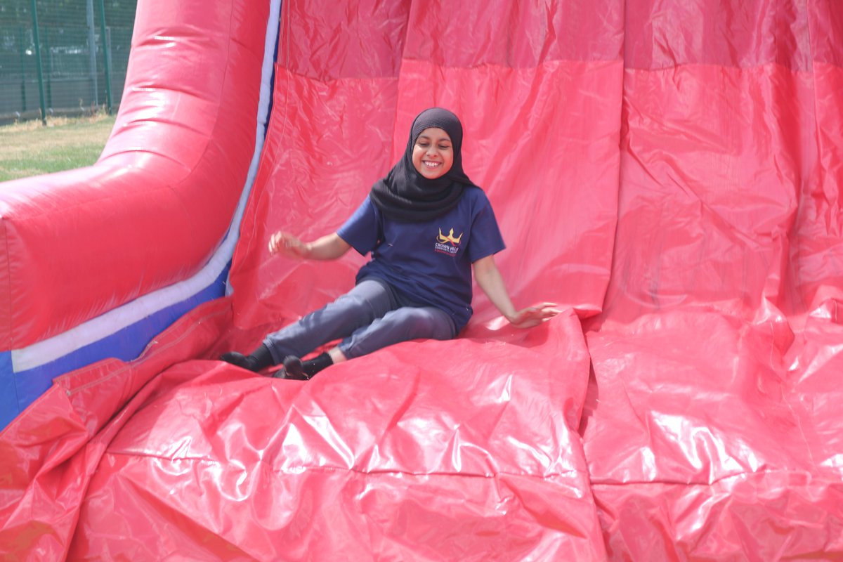 CHCC_Official's tweet photo. The students taking part in #Successday have had an amazing time on all the different inflatables. Its fantastic to see them all so happy and enjoying their well deserved reward. We've also had a Dr Slush and an Ice Cream Van! https://t.co/2wvDuhDrpr