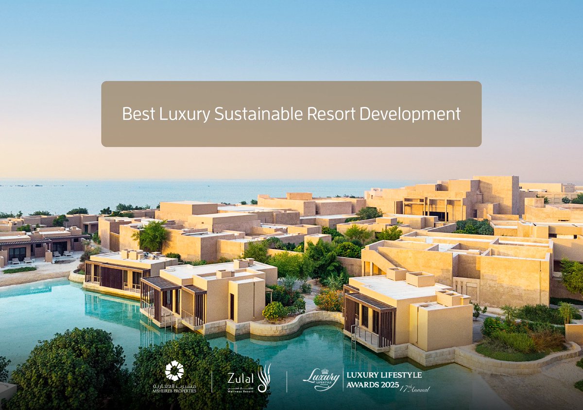 We’re proud to announce that #MsheirebProperties has won two prestigious accolades at the Luxury Lifestyle Awards 2025:

🏡 Best Luxury Residential Development – Msheireb Townhouses
🌿 Best Luxury Sustainable Resort Development – Zulal Wellness Resort by Chiva-Som

The awards