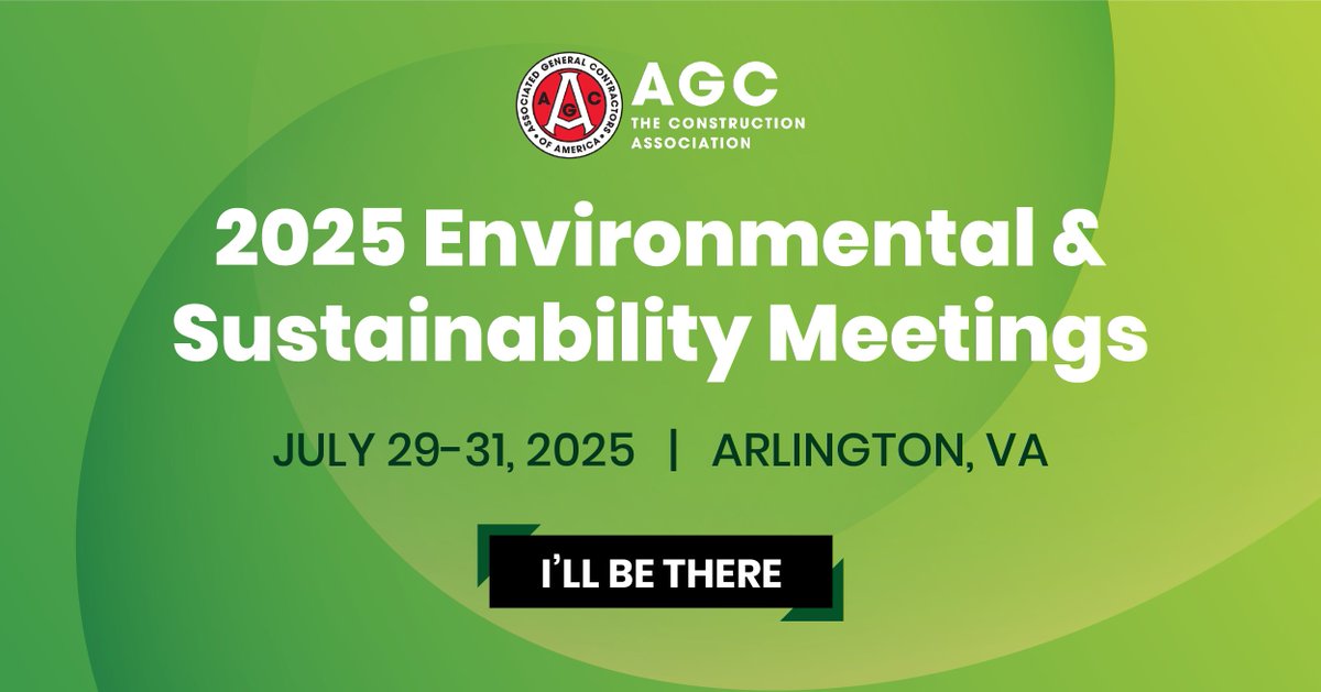 AGCEnvironment's tweet photo. Be there and be green... or blue (if water compliance is your thing) https://t.co/WgY6crk5IE @AGCofA https://t.co/AfYR4l1LWF