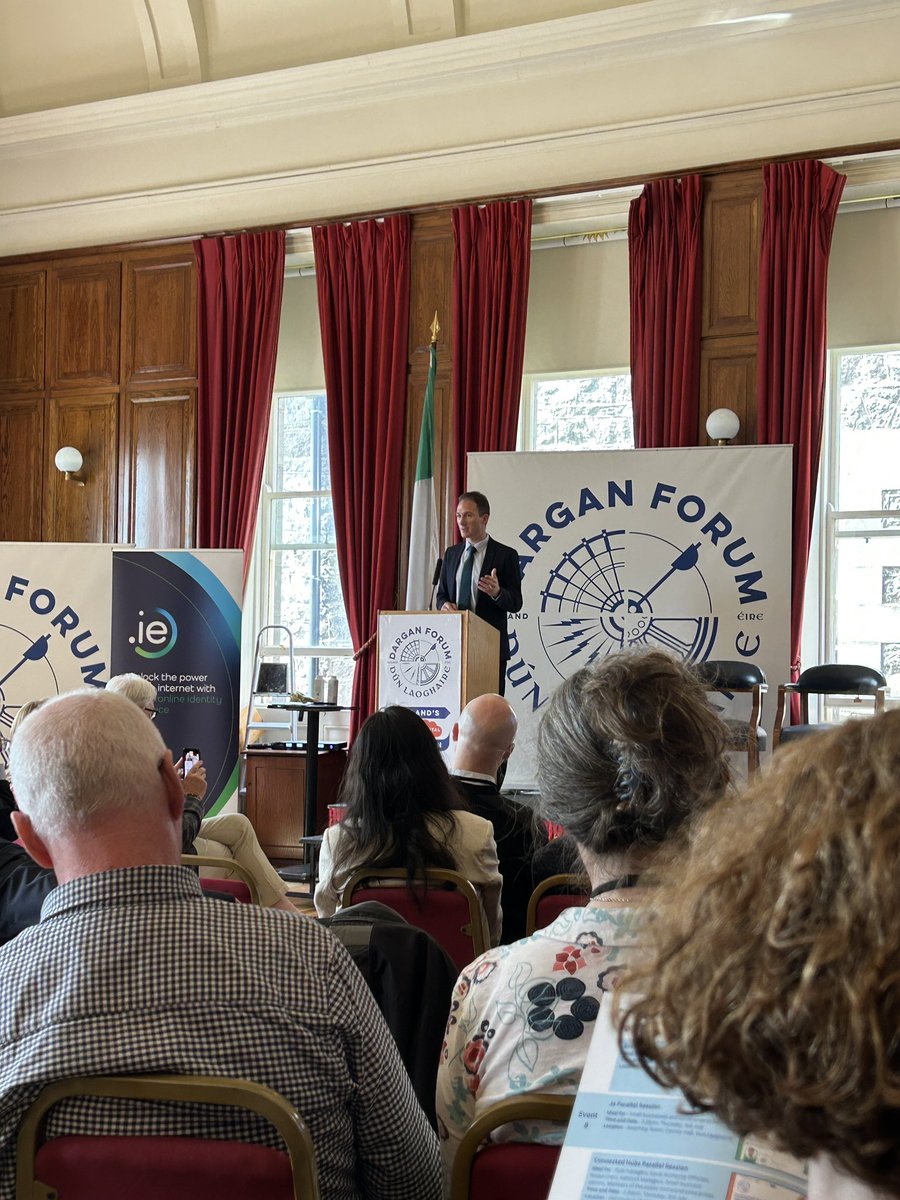 Pierce Dargan (@piercedargan_) on Twitter photo Minister <a href="/Alan_Dillon/">Alan Dillon</a> speaking at the Dargan Forum about how increasing the use of technologies such as AI and digitisation implementation in Irish businesses is vital to help ensure the success of Irish businesses in the future.
#Technology #Conference #DarganForum Minister <a href="/Alan_Dillon/">Alan Dillon</a> speaking at the Dargan Forum about how increasing the use of technologies such as AI and digitisation implementation in Irish businesses is vital to help ensure the success of Irish businesses in the future.
#Technology #Conference #DarganForum