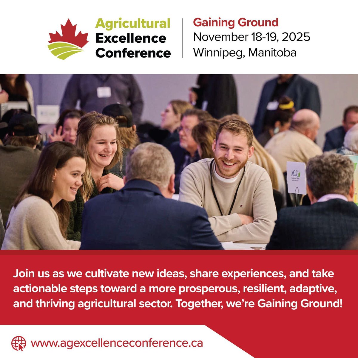 FMC_GAC's tweet image. Join us for #AgEx2025 November 17-19 in Winnipeg, Manitoba! agexcellenceconference.ca
#agevents #agexcellence #cdnag #farmmanagement
@FCCAgriculture @MBGovAg @BASFCanada @CFAFCA @RBC
@KAP_Manitoba @MNP_LLP @leadershift4 @FertilizerCA @ccga_ca @AAFC_Canada @agcreditcorp