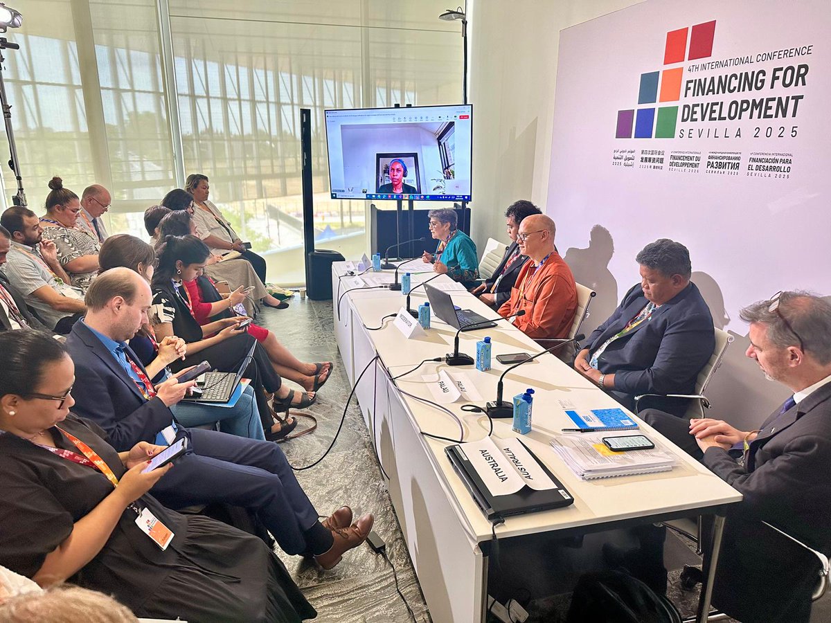 Pleased to join Pacific leaders &amp; development partners at #FFD4 to discuss multidimensional vulnerability. 
Income alone cannot capture structural vulnerabilities. Nauru’s case shows why the #MVI must shape concessional finance.
Let’s turn structural risk into strategic support.