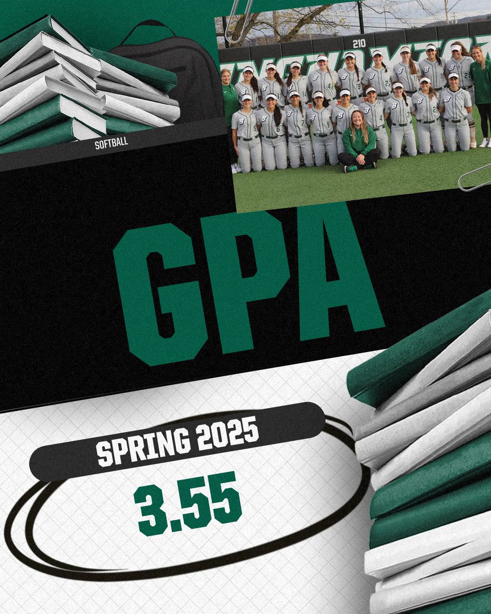 Not only did the softball team have a historic season on the field - sweeping both the @americaeast regular-season and conference titles and finishing 36-14 - but they also got it done in the classroom, posting a team GPA of 3.55 during the Spring semester!

#ONEBinghamton #AESB