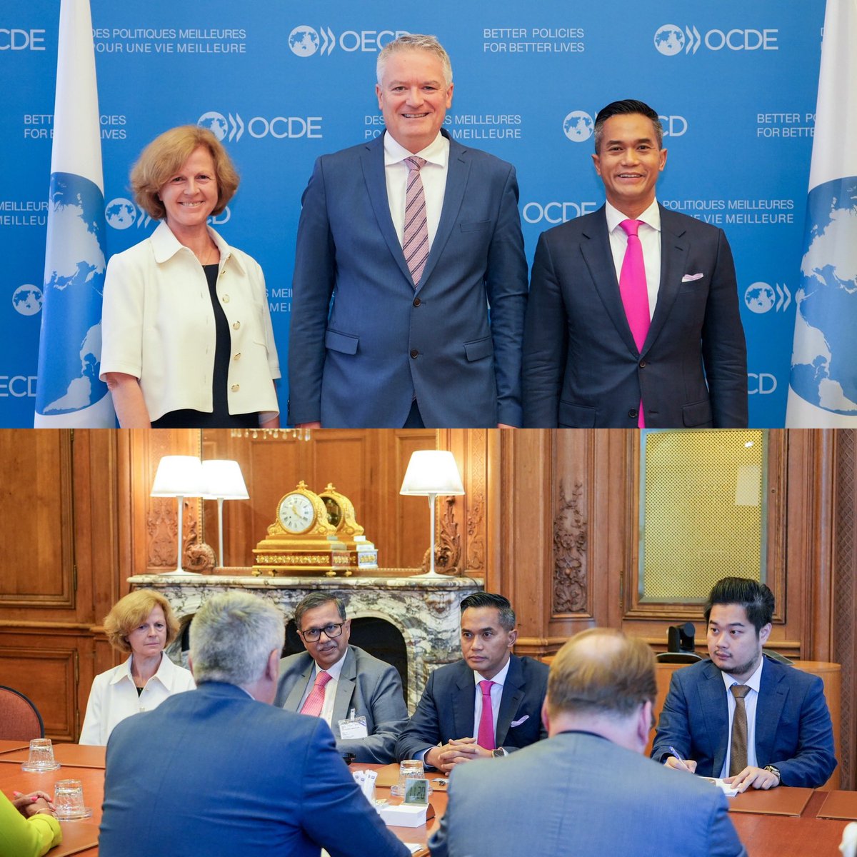 BusinessatOECD's tweet image. 🤝 Today, @anindyabakrie the Chairman of our Observer Organization @Kadin_Indonesia met with the @OECD’s SG @MathiasCormann alongside our Executive Director Hanni Rosenbaum.
They spoke about #Indonesia’s #accession to the #OECD amongst other issues, including the importance of…
