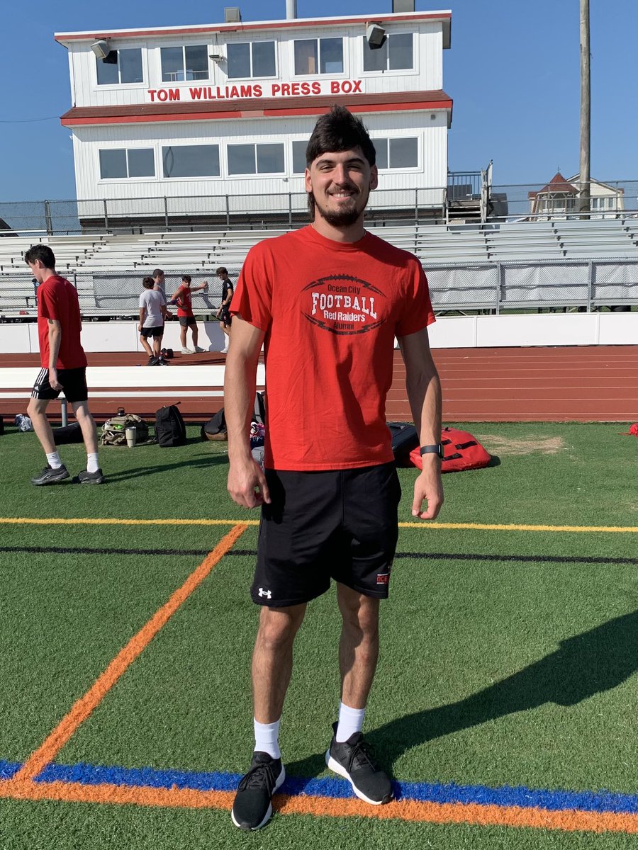 OCHS_Football's tweet image. Great seeing OCHS Class of ‘24 alum Jon Moyer at practice this morning. Jon is a redshirt freshman WR at Lafayette College majoring in engineering. Big things on tap for the former Raider standout!