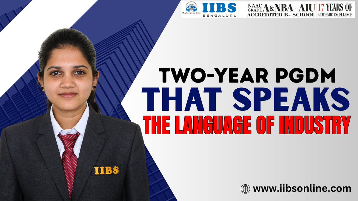 iibsonline's tweet image. Two-Year PGDM That Speaks the Language of Industry

Read More: bit.ly/4keR4CV

#PGDM2025 #IndustryReady #FutureLeaders #AIUApproved #ManagementEducation #BusinessAnalytics #IIBSBengaluru #CareerDriven #GlobalOpportunities #RealWorldLearning
