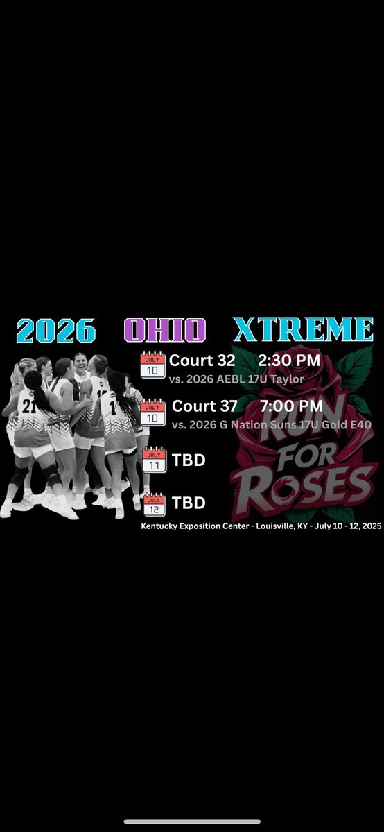 Can’t wait to get back on the court with my team. Time to defend the Platinum Championship. Come and watch us compete. 
#OhioXtreme