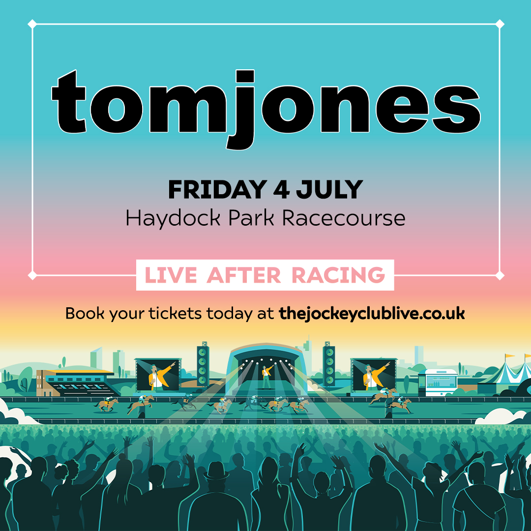 Today: Tom Jones Live After Evening Racing 🤩

🕓 Gates open 3:30
🐎 First race 5:30
🏁 Last race 8:25
🎤 Concert starts 9:00 (approx)

Tickets available on the door, come and join us.