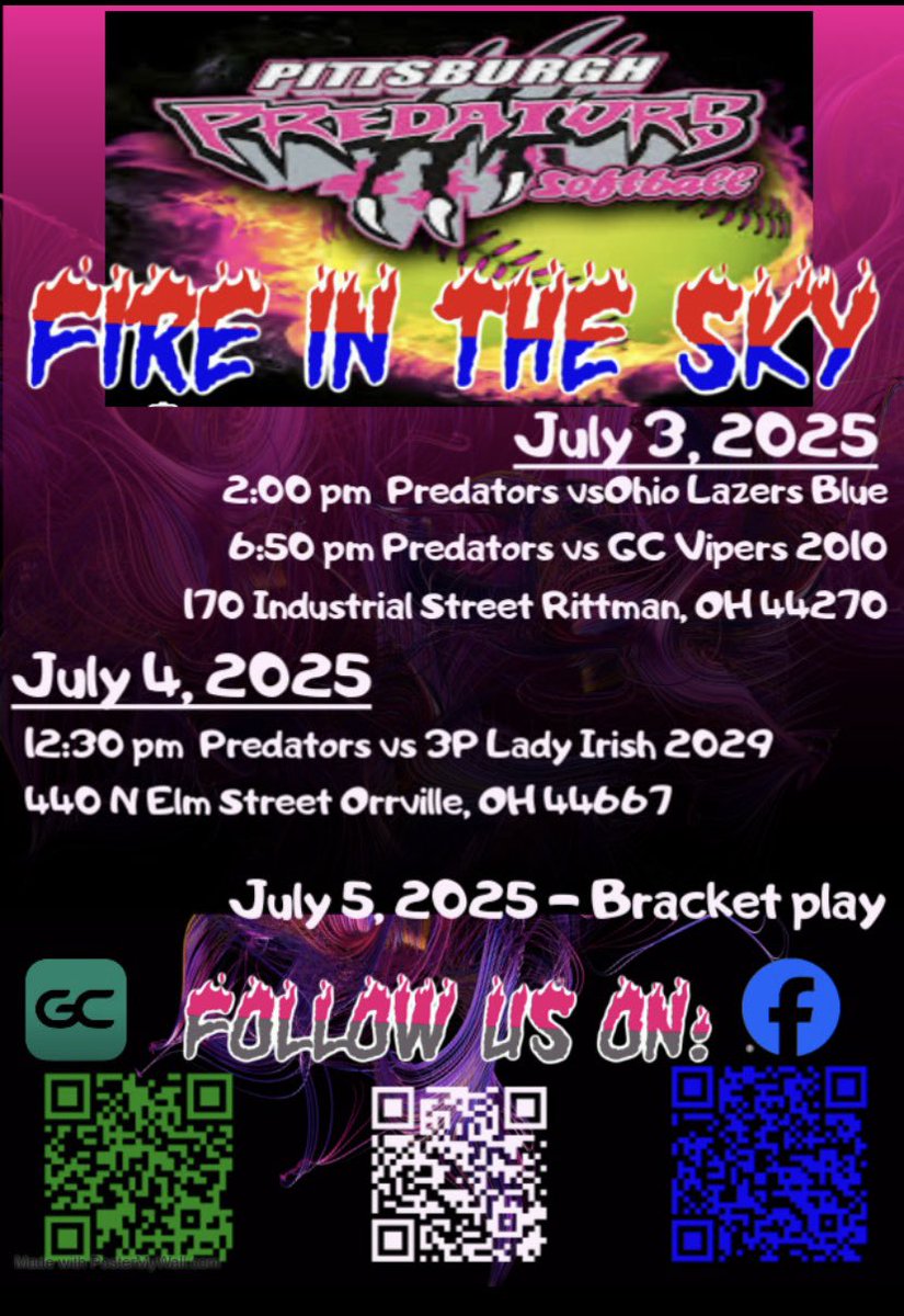predators2028's tweet photo. ❤️💙🤍fire in the sky this weekend🤍💙❤️ https://t.co/k2y76zEmiX