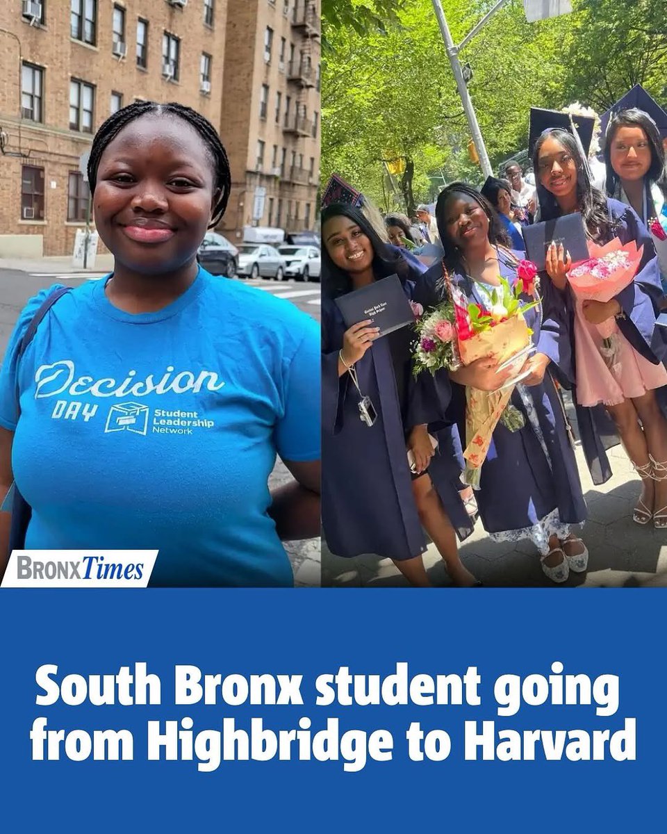 Uptown Collective (@uptowncollectiv) on Twitter photo #Repost <a href="/bronxtimes/">Bronx Times</a>
Christina Adja, a South Bronx native who just graduated from Central Park East High School in East Harlem, is heading to Harvard this fall — after also being accepted to Yale, UPenn, Georgetown University & Smith College.
More Info: instagram.com/p/DLpY5Ipxpzl/… #Repost <a href="/bronxtimes/">Bronx Times</a>
Christina Adja, a South Bronx native who just graduated from Central Park East High School in East Harlem, is heading to Harvard this fall — after also being accepted to Yale, UPenn, Georgetown University & Smith College.
More Info: instagram.com/p/DLpY5Ipxpzl/…