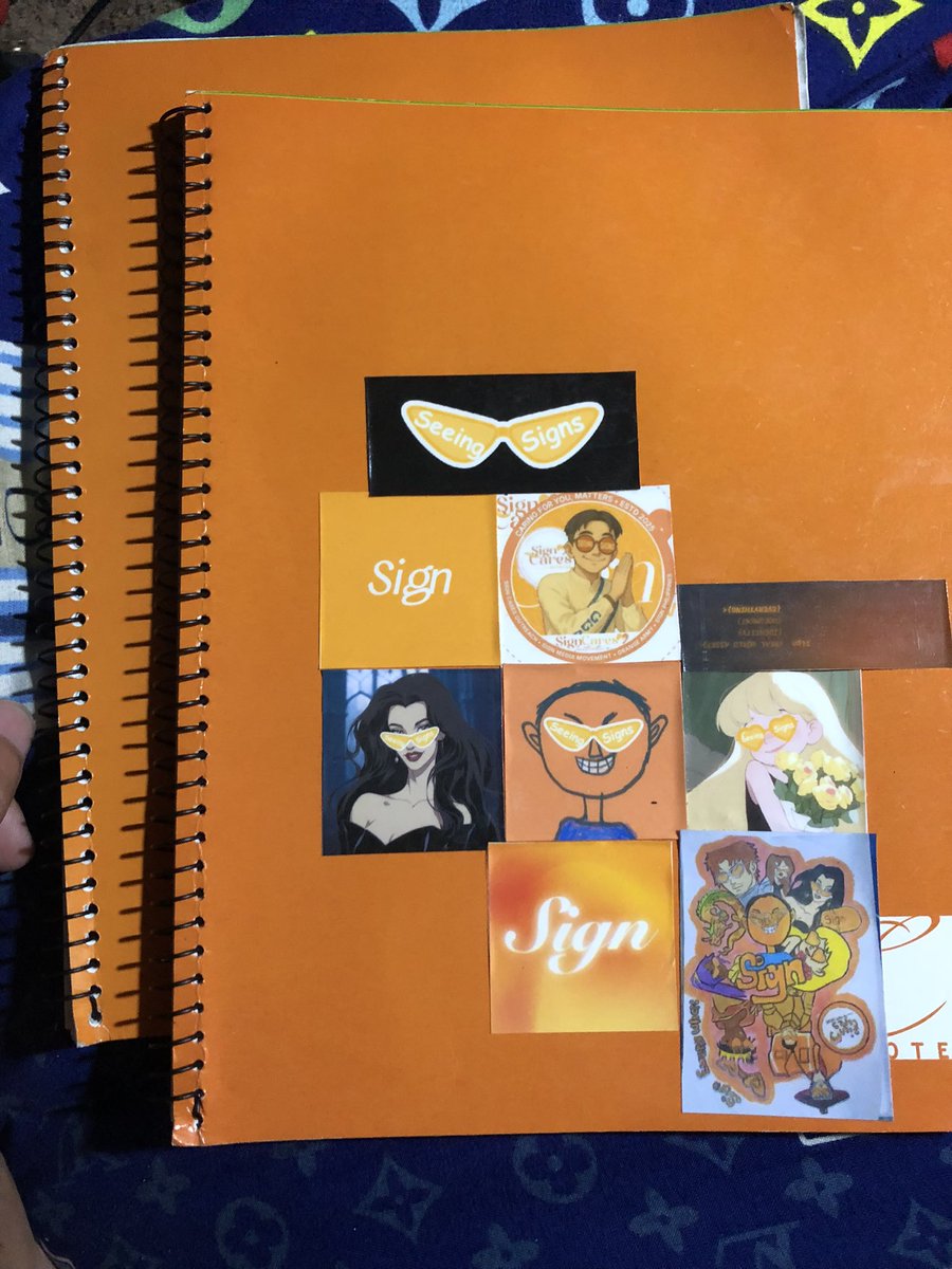 I even made my Arts into stickers hahaha it looks cute though 😄

SiGM my fellow beloved signees. 🧡🧡🧡