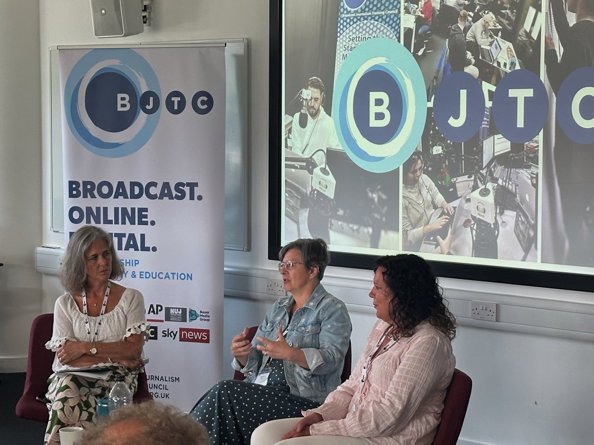 BJTC_UK's tweet image. What a great #bjtc summer conference hearing best practice tips from industry and training partners about diversity, sports journalism and emerging newsroom skills.