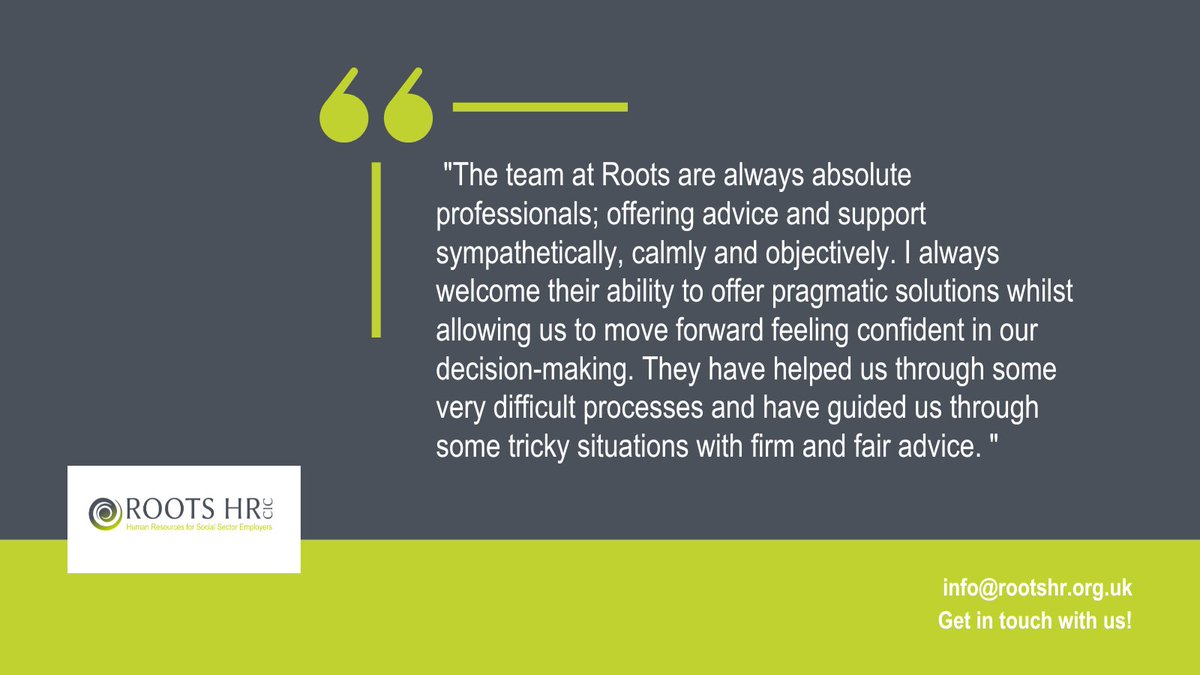Shoutout to the team behind Roots HR 👋

We’re the only HR consultancy that guarantees fully qualified consultants with both social sector AND senior leadership experience✅

That means advice you can trust, tailored to your mission and values🫵