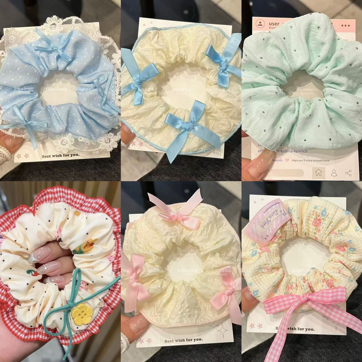 BerriesWH's tweet photo. PRE ORDER SCRUNCHIE CUTE🇨🇳

💵 : 6k. set isi 6 30k
KODE : SC, random
est air cargo 1-3 minggu

✅ Bersih ch, exclude tax 
📍Surabaya, Jatim

END PO tba https://t.co/6hxJLXYnjv