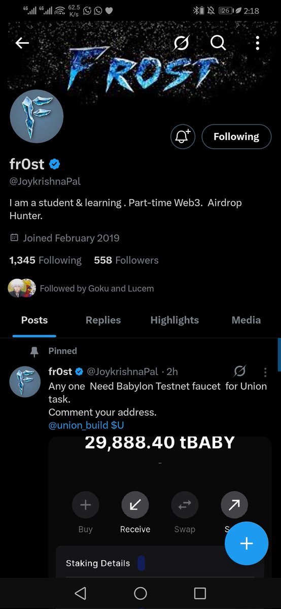sperodao's tweet photo. @goku_xc @lucem147 @JoykrishnaPal Glad you're helping to reshape union network 

bbn1gzvtj77nct62npk67tq40cegt24pw9nh3zaxhk https://t.co/P37NUrV7Ah