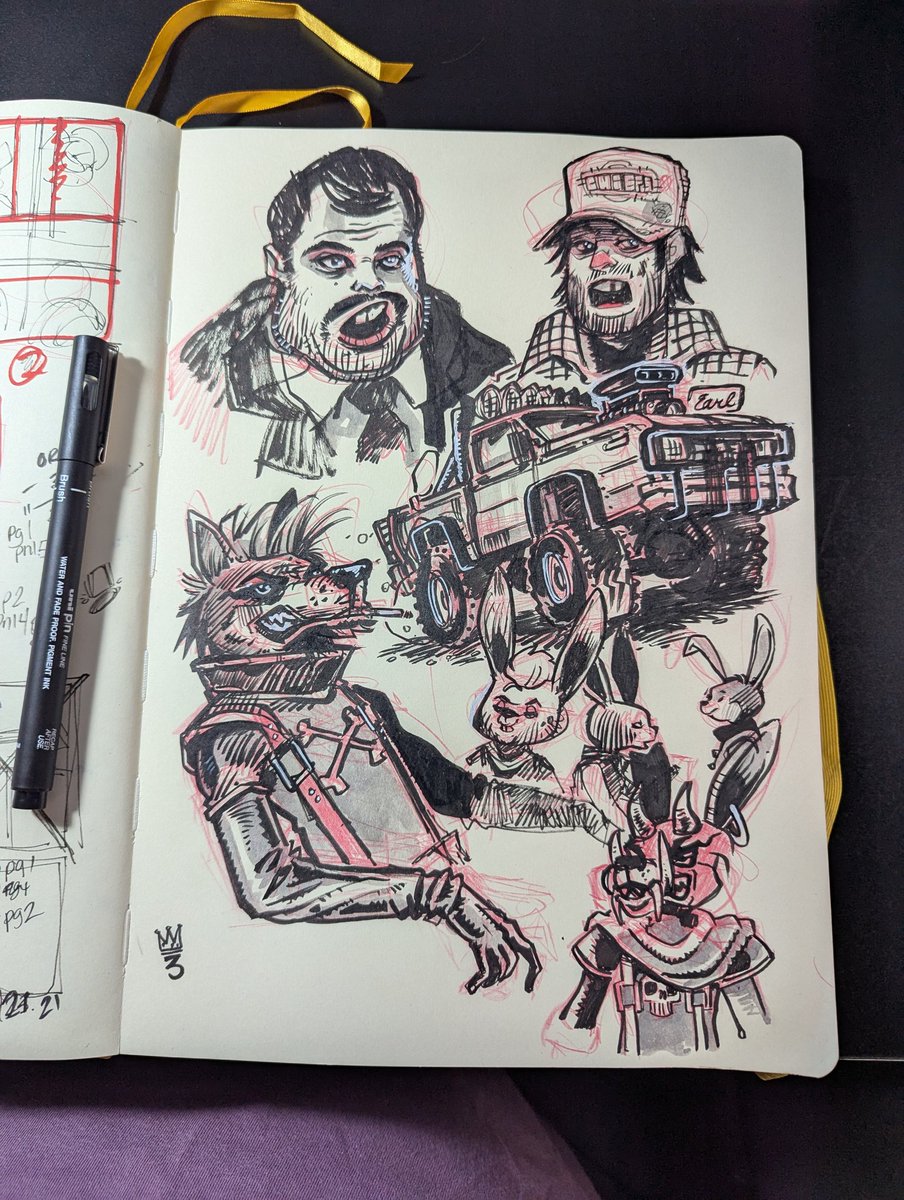 EdwinBickford's tweet photo. Drawing before bed last night. Trying out this new pen. And I kinda like it a lot. #edbickfordiii #ebb3 #sketchbook # https://t.co/ooSMfeYiUw