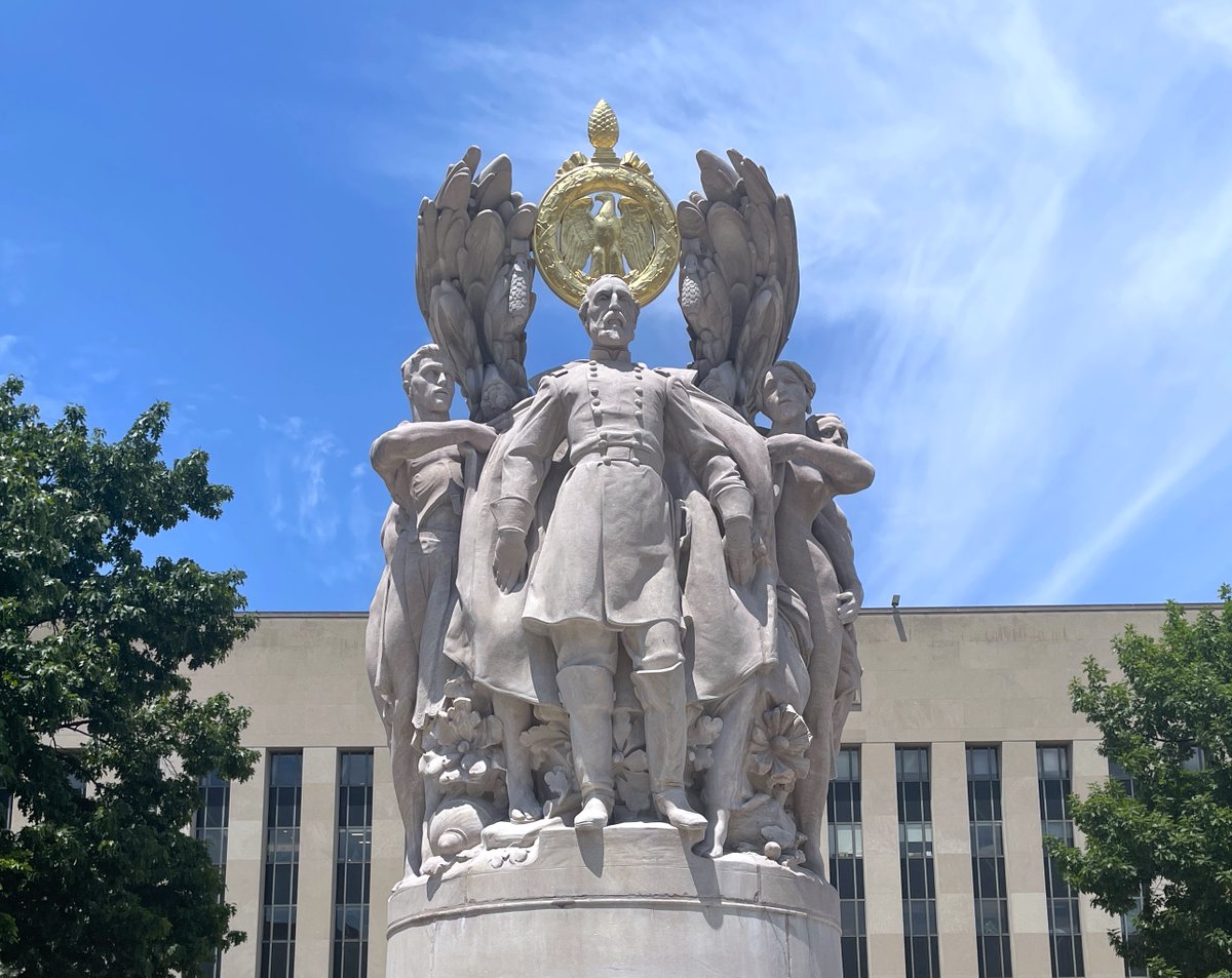 A turning point in the Civil War, the Battle of Gettysburg ended #OTD in 1863. Though his role in the war is often minimized, General George Meade commanded the victorious Union Army in the battle and was honored with a grand statue in #WashingtonDC.