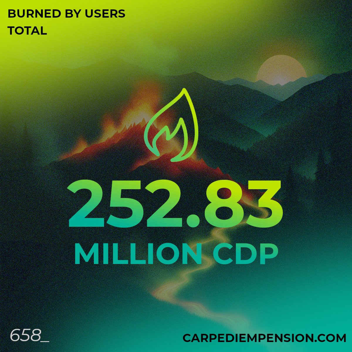Burn $CDP via carpediempension.com to build your blockchain pension.