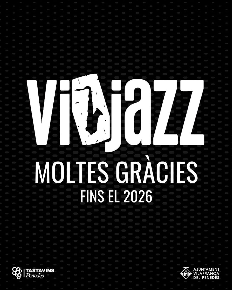 Finalitzem el #Vijazz25! El vi 🍷 i el jazz 🎷 ens han fet gaudir sense límits durant tot el cap de setmana!

Gràcies a tots per fer-ho possible! Fins l'any que ve! ❤😊