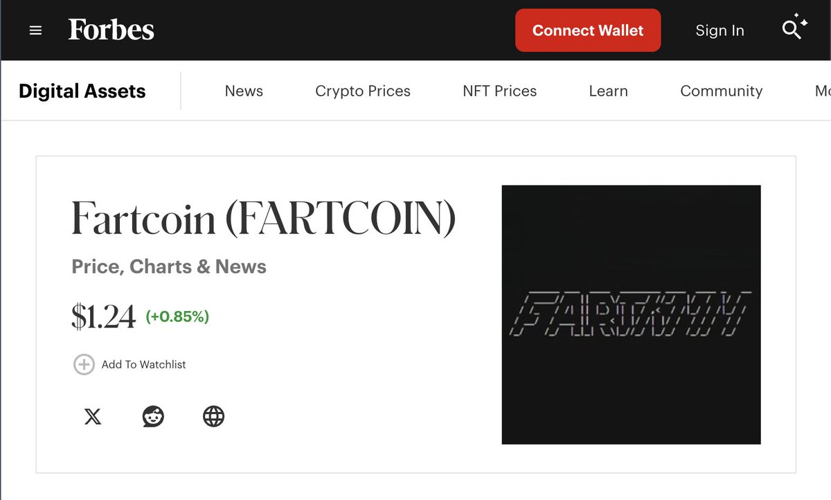 Вот вы хихикаете и думаете я сошел с ума, а пердежкоин уже в Forbes и я сошел с ума!

forbes.com/digital-assets…