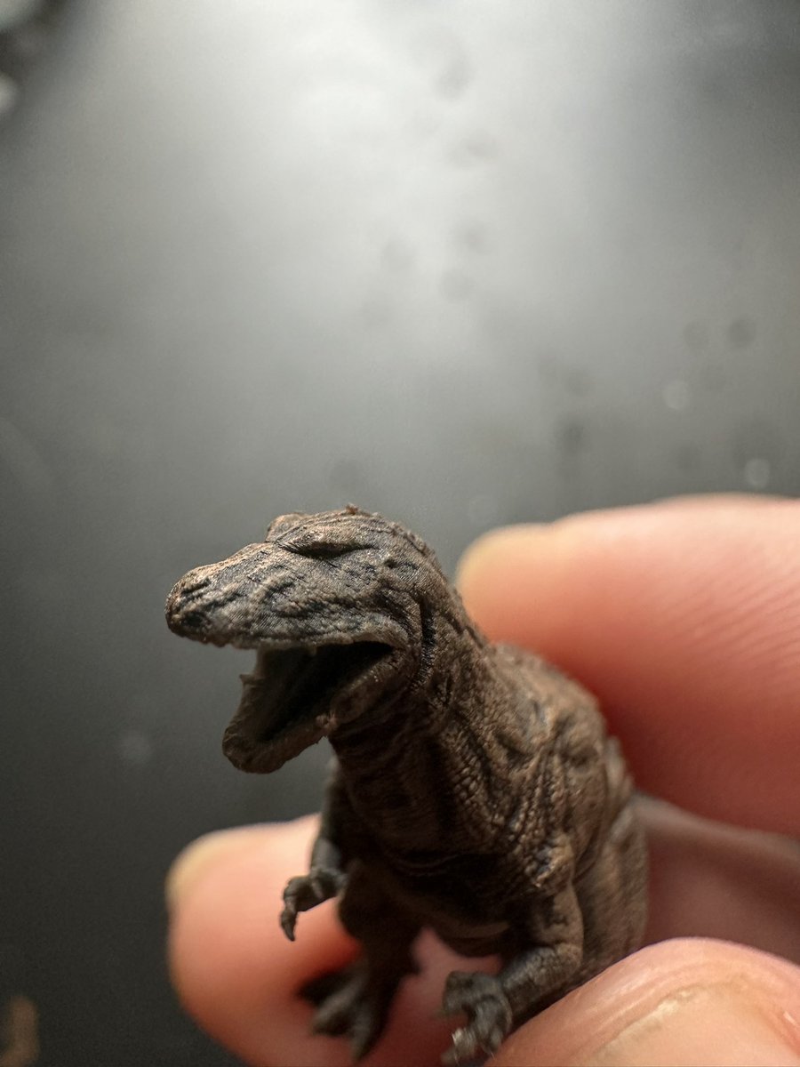 godzilla154's tweet image. Simple test paint on a defective print to show some more detail