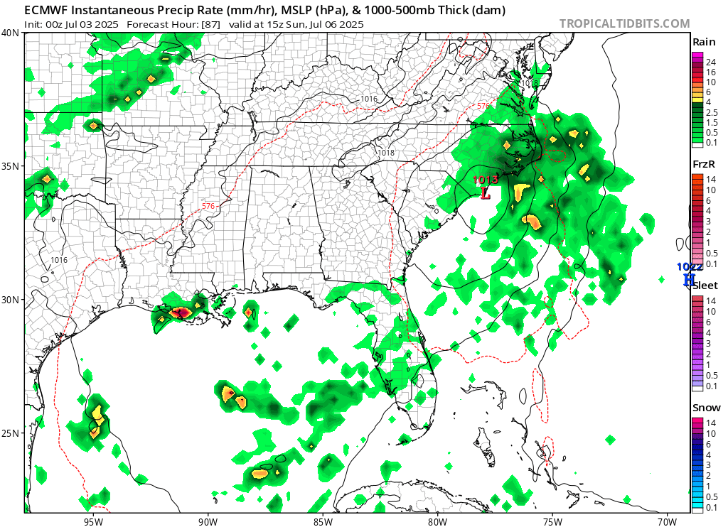 Evil_Weatherguy's tweet photo. First landfalling hurricane is inbound in NC. Avoid the beaches and take shelter starting Saturday. Worse than Helene?? I hope not but only time will tell.
#weather #hurricane #beach #4thofjuly https://t.co/XQ0xeQZVNr