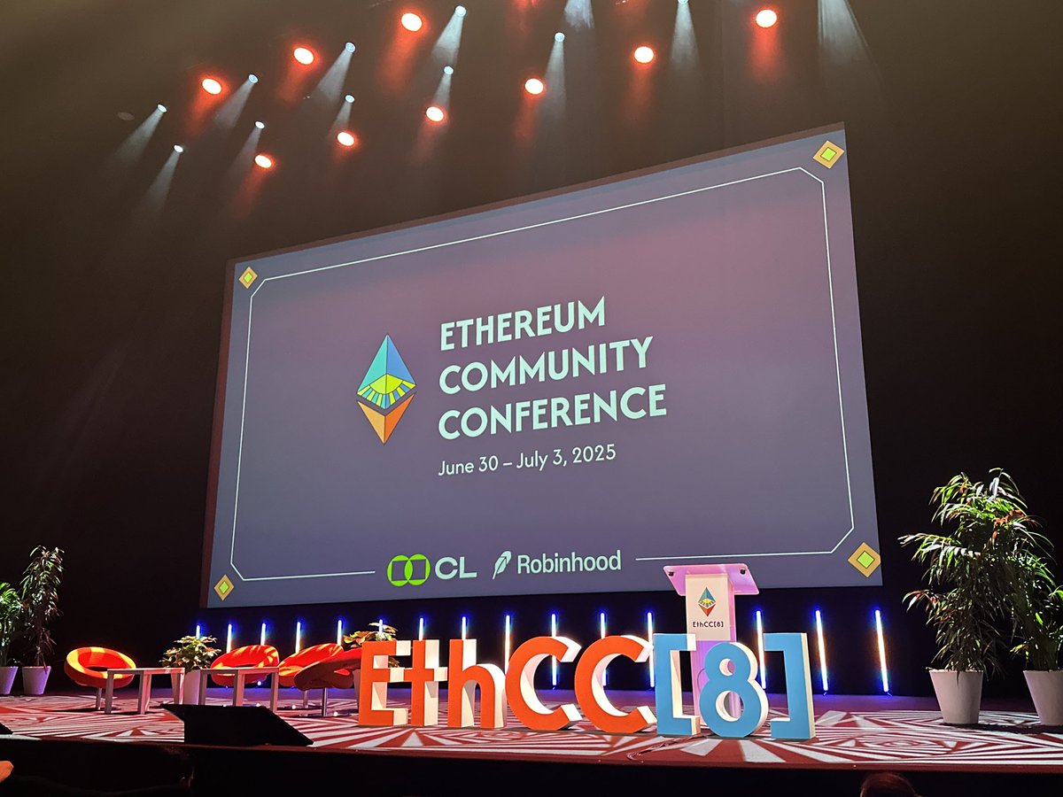 The EthCC[8] Closing Ceremony is about to kick off with @jdetychey on the  Monroe Stage ✨