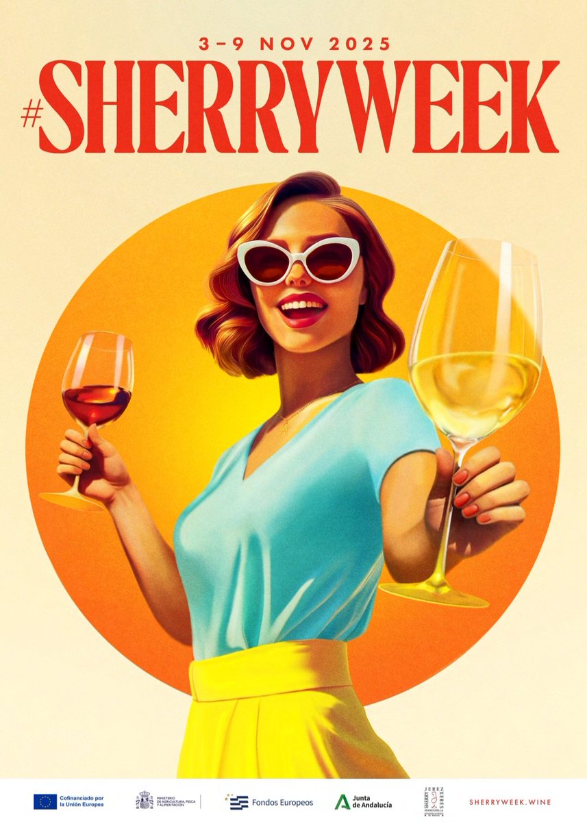 Sí,  sí,  aun falta mucho,  pero por si acaso ya estamos inscritos en la proxima #sherryweek 
Seremos "generosos" 🥂