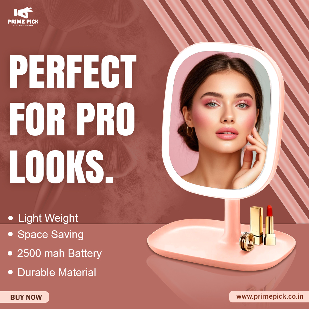 PickPrime68768's tweet image. Ideal for influencers &amp;amp; makeup lovers.
Our Website :- primepick.co.in
Product Link :-primepick.co.in/products/prime…

#LEDMirror #ProMakeup #BeautyStudio #primepick