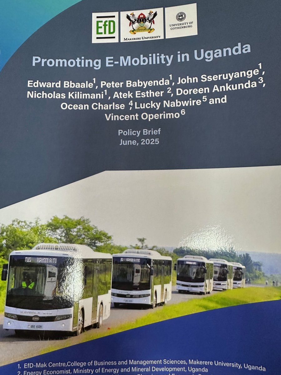 Amb. Maria Håkansson (@swedenvoyuganda) on Twitter photo With Swedish funding and in collaboration with <a href="/goteborgsuni/">Göteborgs universitet / University of Gothenburg</a>, <a href="/EfD_MakCentre/">EfD Uganda</a> is building the capacity of senior civil servants in Inclusive Green Economy. This year's cohort focus was on promoting e-mobility in Uganda. 🇸🇪🇺🇬 With Swedish funding and in collaboration with <a href="/goteborgsuni/">Göteborgs universitet / University of Gothenburg</a>, <a href="/EfD_MakCentre/">EfD Uganda</a> is building the capacity of senior civil servants in Inclusive Green Economy. This year's cohort focus was on promoting e-mobility in Uganda. 🇸🇪🇺🇬
