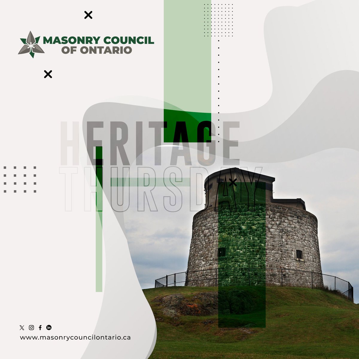 MasonryCouncil's tweet photo. Constructed during the War of 1812, the Carleton Martello Tower is a masonry fortification designed to defend against naval attacks. Located in Saint John, New Brunswick, its thick stone walls and strategic location highlight early 19th-century military architecture. The tower has been preserved as a National Historic Site.
.
.
.
.
#Brick #Block #Stone #masonry #masonryconstruction #CanadianHistory #TBT #HeritageThursday