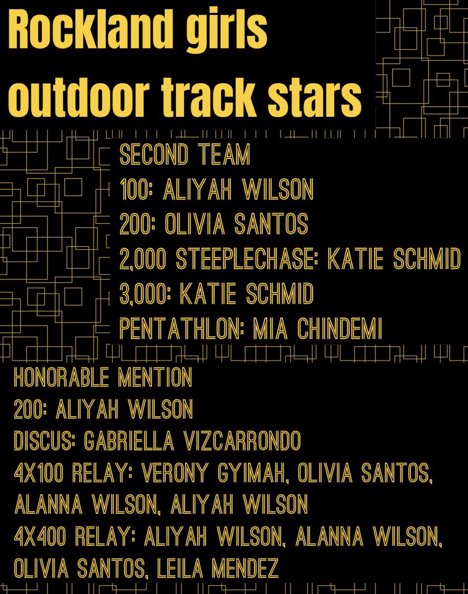 Congratulations to these Golden Knights for earning a spot on the Rockland Girls Outdoor Track All-Star list!
🖤💛🖤💛🖤💛🖤💛
lohud.com/story/sports/h…

#NanuetGoldenKnightPride #WeAreGoldenKnights