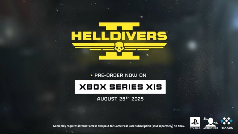KeithandMovies's tweet photo. HELLDIVERS II is coming to #Xbox in August. Preorders now available.
#FullSlate ๐คฃ๐คฃ๐คฃ https://t.co/mELPh0gb5f