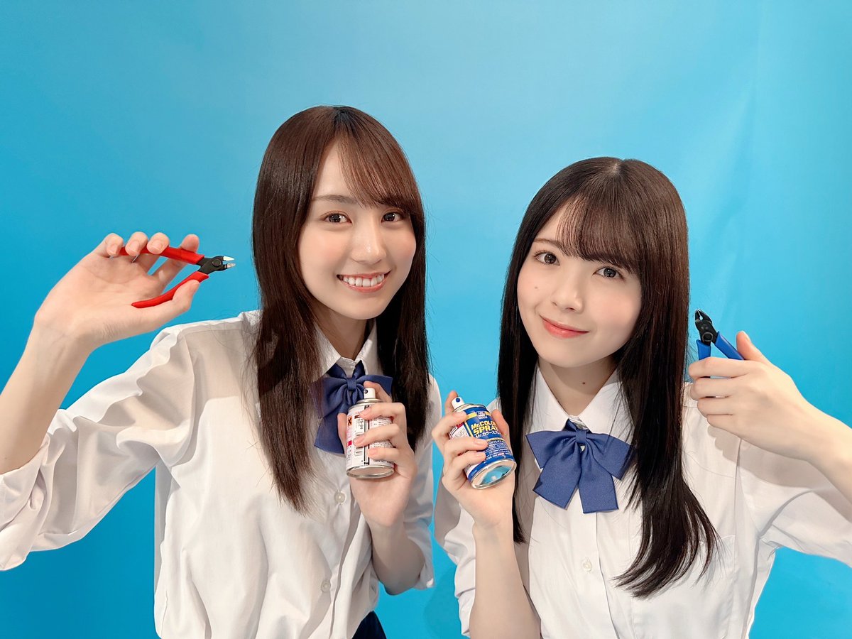 nogizaka46's tweet photo. 本日7月3日(木)24:30〜、
テレビ東京系「木ドラ24『量産型ルカ -プラモ部員の⻘き逆襲-』」に
#賀喜遥香、#筒井あやめ がW主演を務めます🏫

舞台は学校、プラモデル部！
''ルカルカ''コンビも乞うご期待🤖✨

皆さまぜひご覧ください🎐

https://t.co/VWHXLJA6Pt

@rukaruka070
#量産型ルカ
#乃木坂46 https://t.co/KNAZ7ycoqy