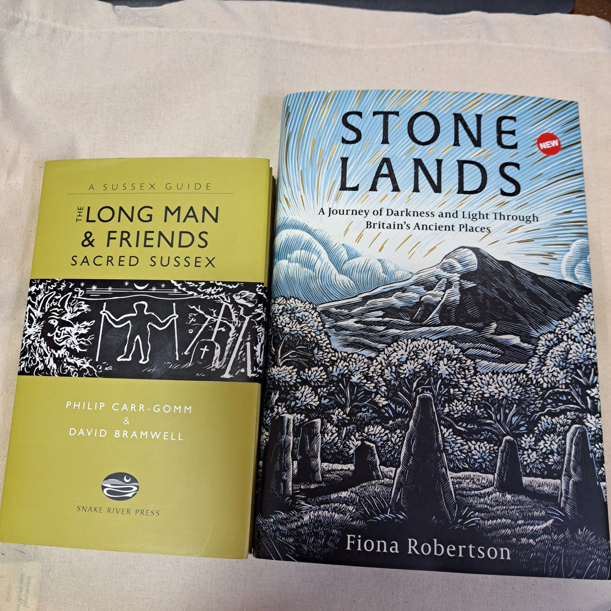 some great new arrivals in #esoterica!
#stone lands on britains ancient places by #fionarobertson
#thelongman #sacred #sussex, from @snakeriverpressofficial by @drdavidbramwell and @philipcarrgomm;
#deohord #bestiary;
#longbarrows #cotswolds;
#tibetanbookofthedead