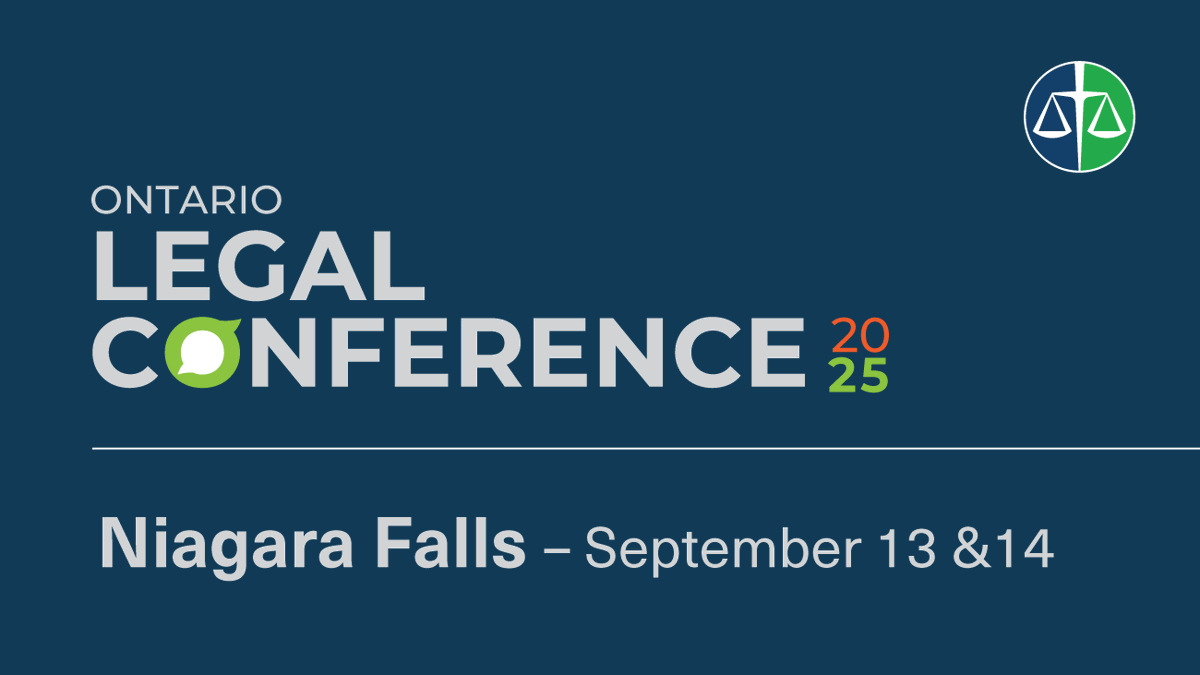 Grow your referral network, take part in expert-led CPD sessions, and enjoy the natural beauty and fun of Niagara Falls at the OBA’s fourth annual Ontario Legal Conference &amp; Retreat. cbapd.org/details_en.asp… #OBA_OLC