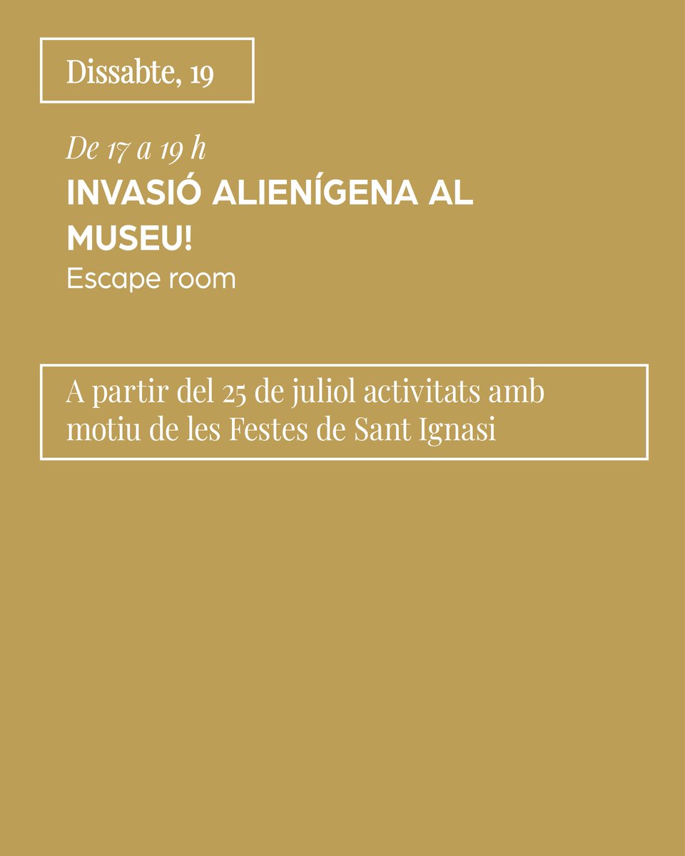 🧡Llisqueu per descobrir les activitats del mes de juliol! Portes obertes, propostes familiars, i ben aviat, les Festes de Sant Ignasi! Us mantindrem informades 🤳

😉 Més informació i reserves al link de la bio
 
<a href="/ajmanresa/">Ajuntament de Manresa</a> <a href="/manresacultura/">ManresaCultura</a> <a href="/ManresaTurisme/">Manresa Turisme</a>