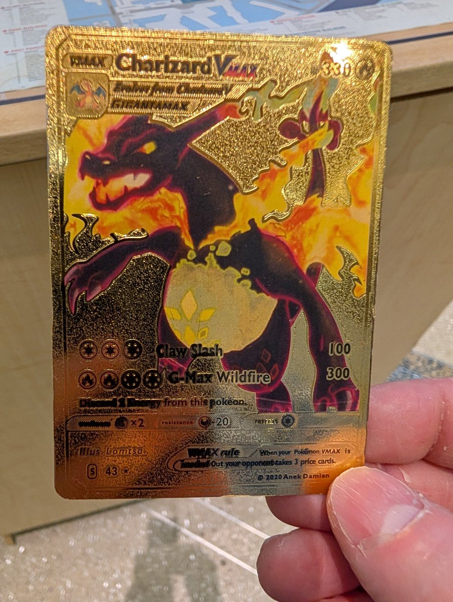 crashtheparty2's tweet image. Found this random Pokemon card at work!  Pretty cool! 👍

#Pokemon #PokemonCardGame