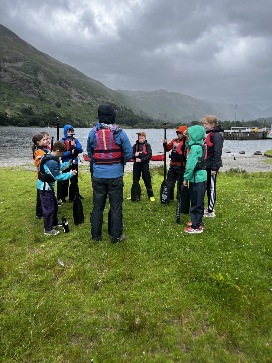 Next adventure is paddling to the camp site.