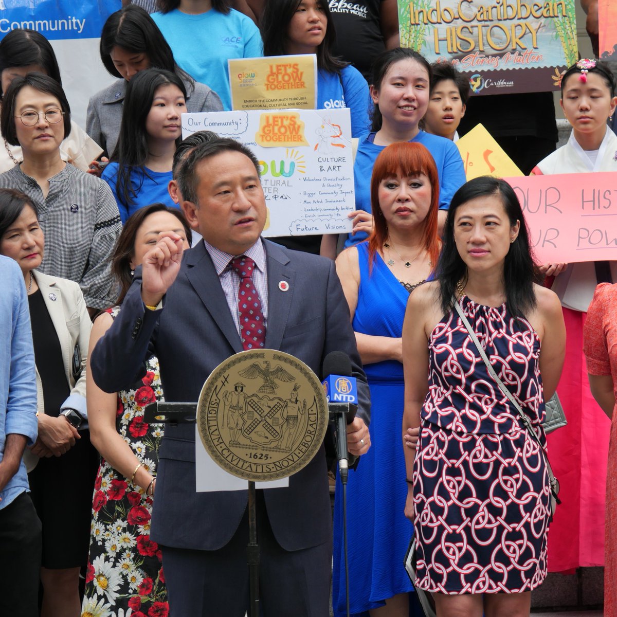 President <a href="/frankhwu/">frankhwu</a> spoke at the event announcing the $2.5m in the city budget that will expand the #AAPI curriculum in NYC public schools. <a href="/aaaricuny/">AAARI-CUNY</a> will receive $625,000 for its role is in supporting the development of new teaching materials.