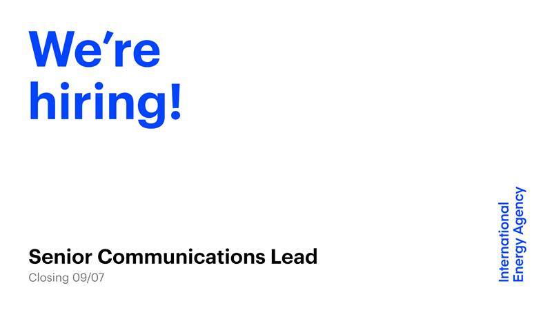 Jethro Mullen (@jethromullen) on Twitter photo At the <a href="/IEA/">International Energy Agency</a>, we're looking for an innovative & versatile communications leader with an exceptional eye for crafting clean copy & sharp messages to join our dynamic team
If this sounds up your street, then please apply through the following link ➡️ jobs.smartrecruiters.com/OECD/744000065… At the <a href="/IEA/">International Energy Agency</a>, we're looking for an innovative & versatile communications leader with an exceptional eye for crafting clean copy & sharp messages to join our dynamic team
If this sounds up your street, then please apply through the following link ➡️ jobs.smartrecruiters.com/OECD/744000065…