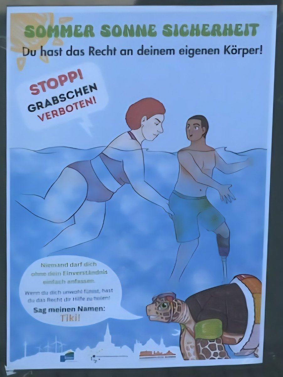 Meine Güte!

Bij de wir schaffen dassers is er dus grote campagne gestart om aanranding in zwembaden tegen te gaan.

Schijnt dat vooral blanke jongens donkere meisjes lastigvallen en blanke vrouwen getintiërs aanranden.

ardmediathek.de/video/morgenma…

#zwembaden #aanranding #zwembaden