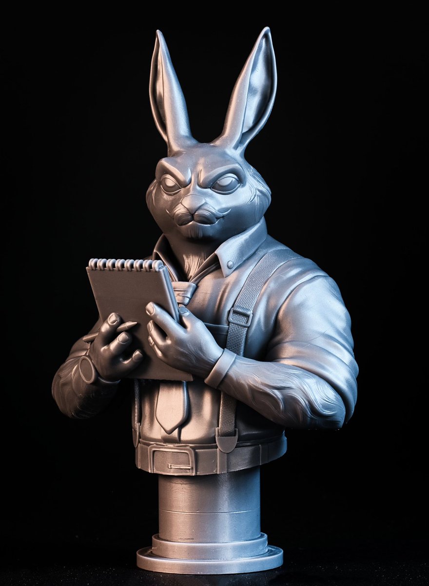 CharroZuck's tweet image. Corporate Wildlife series, #4
Gus Hasel - Logistics Supervisor
Sculpt: @fotismint #zbrush
Resin: @SirayaTech Fast Metal Grey
Printer: @mypeopoly Forge & @WhamBamSystems XTR
Supports: Lychee Slicer
#zbrushsculpt #3DPrinting #3dresinprint #3dprinted