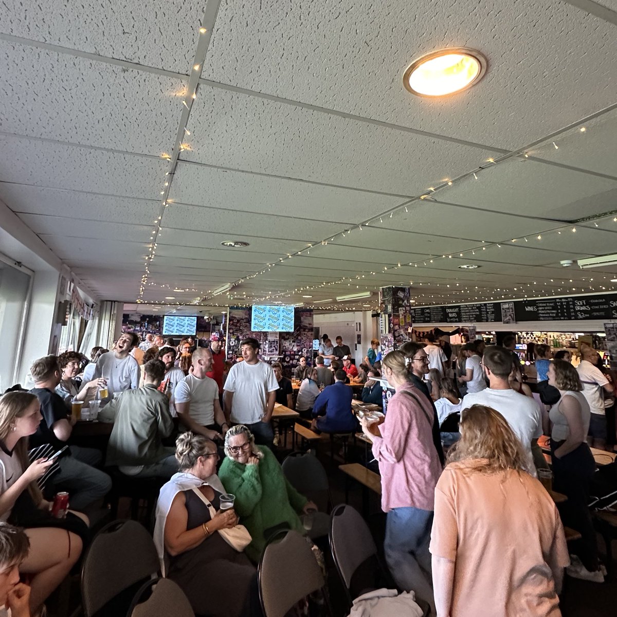 Join us this Saturday night from 6 PM as the Lionesses begin their #WEURO2025 campaign against France. 

Tables are on a first come first serve basis so arrive early to get the best spot!
