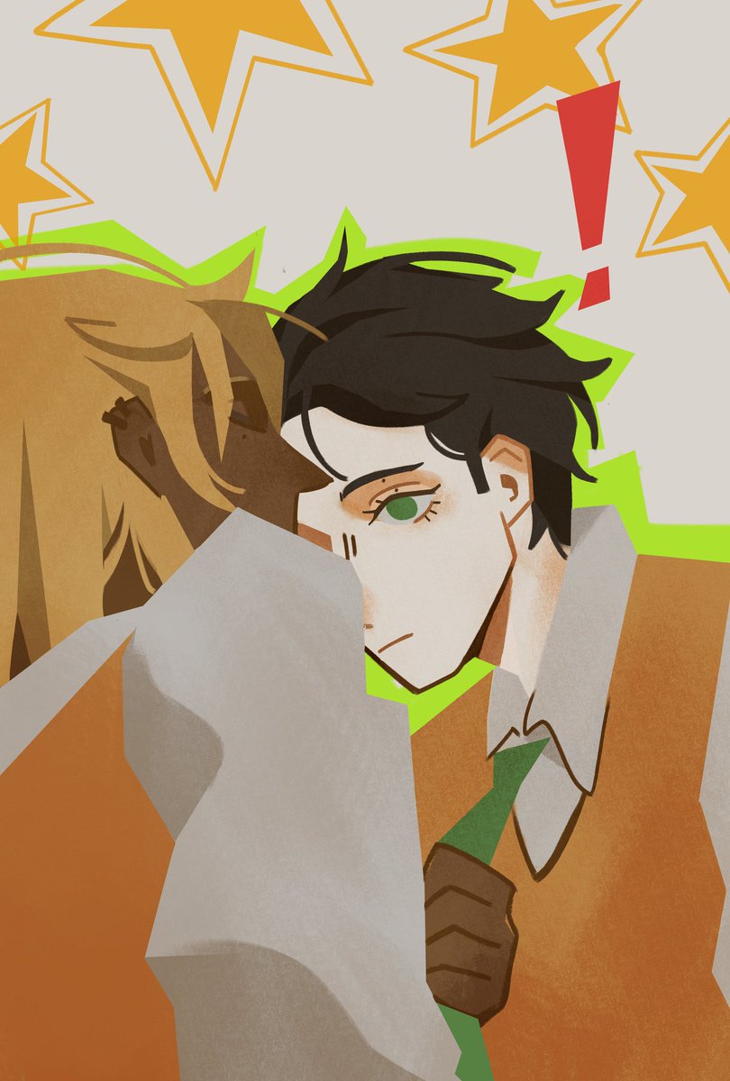 Dua scene ini aslinya based on roleplay mereka pas pertama kali saling testing kecup2an(?) (what)

Art by
@/Artwodee_ 
@/ninoxetine