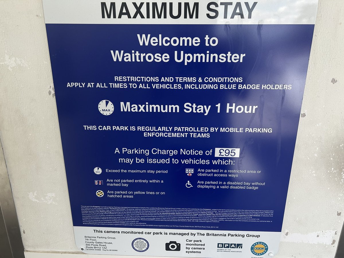 Refusenik Paul (@geezerpaulr) on Twitter photo Beware the car park at Upminster <a href="/waitrose/">Waitrose & Partners</a> . It now only allows one hour parking. Someone doing a big shop and maybe having a chat as they go round like lots of the elderly people do here could easily go over. Best to avoid . Beware the car park at Upminster <a href="/waitrose/">Waitrose & Partners</a> . It now only allows one hour parking. Someone doing a big shop and maybe having a chat as they go round like lots of the elderly people do here could easily go over. Best to avoid .